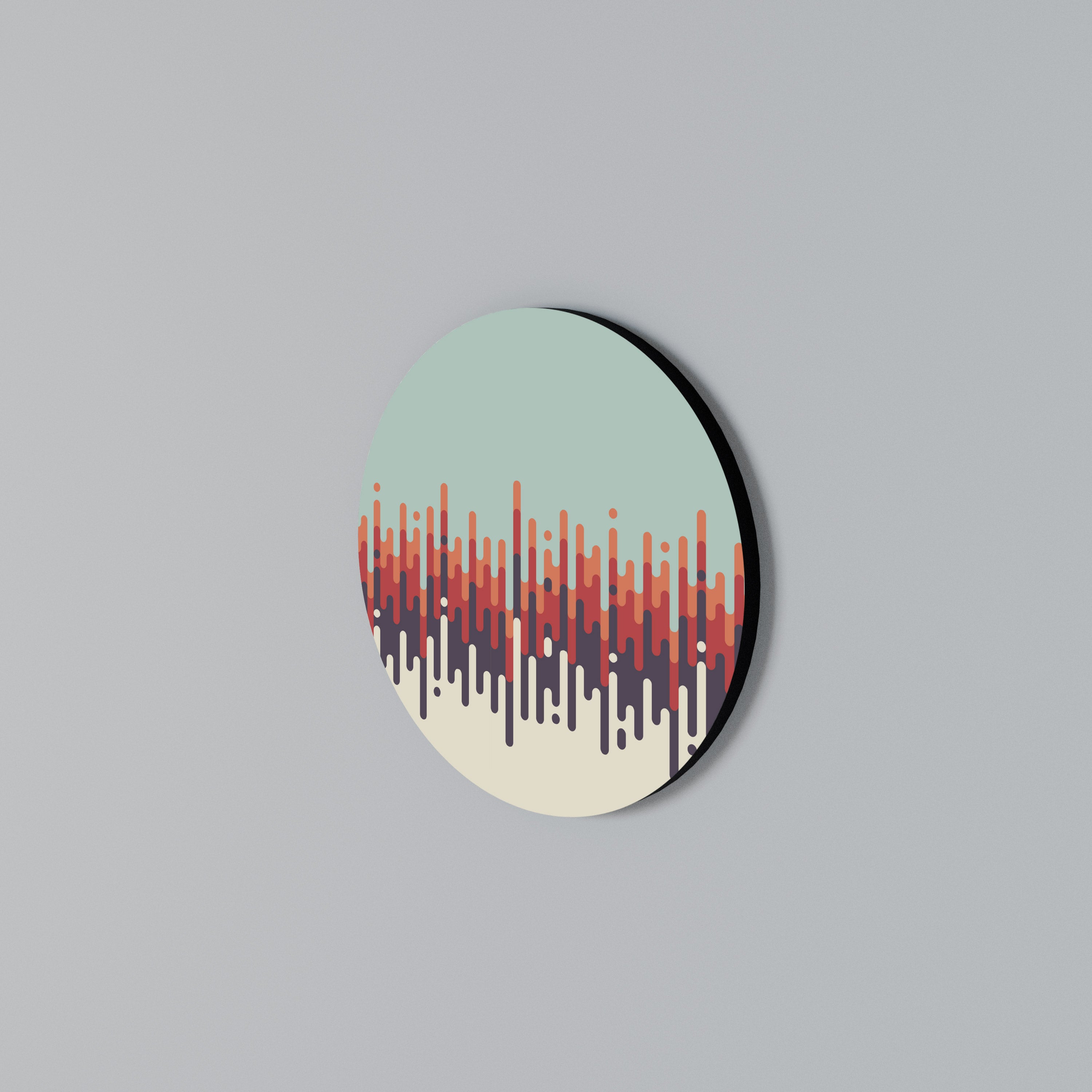 CHROMA CONTOURS Round Wall Art