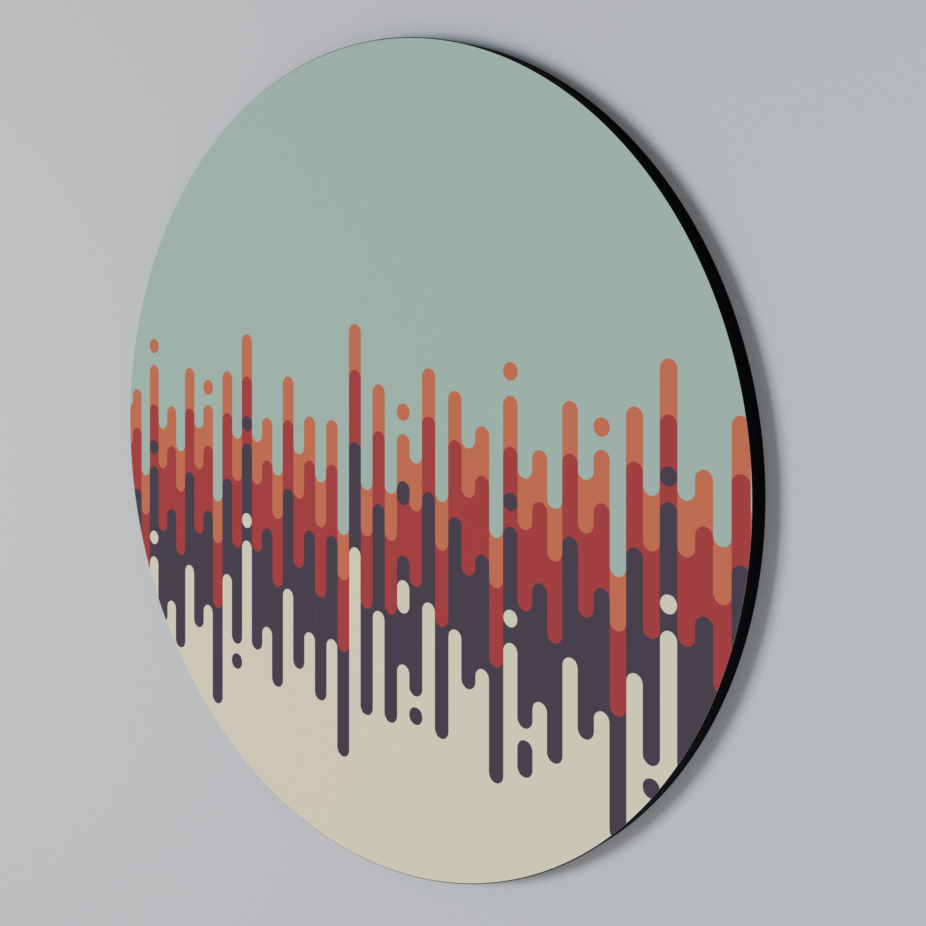 CHROMA CONTOURS Round Wall Art