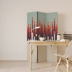 CHROMA CONTOURS 3dílný paraván