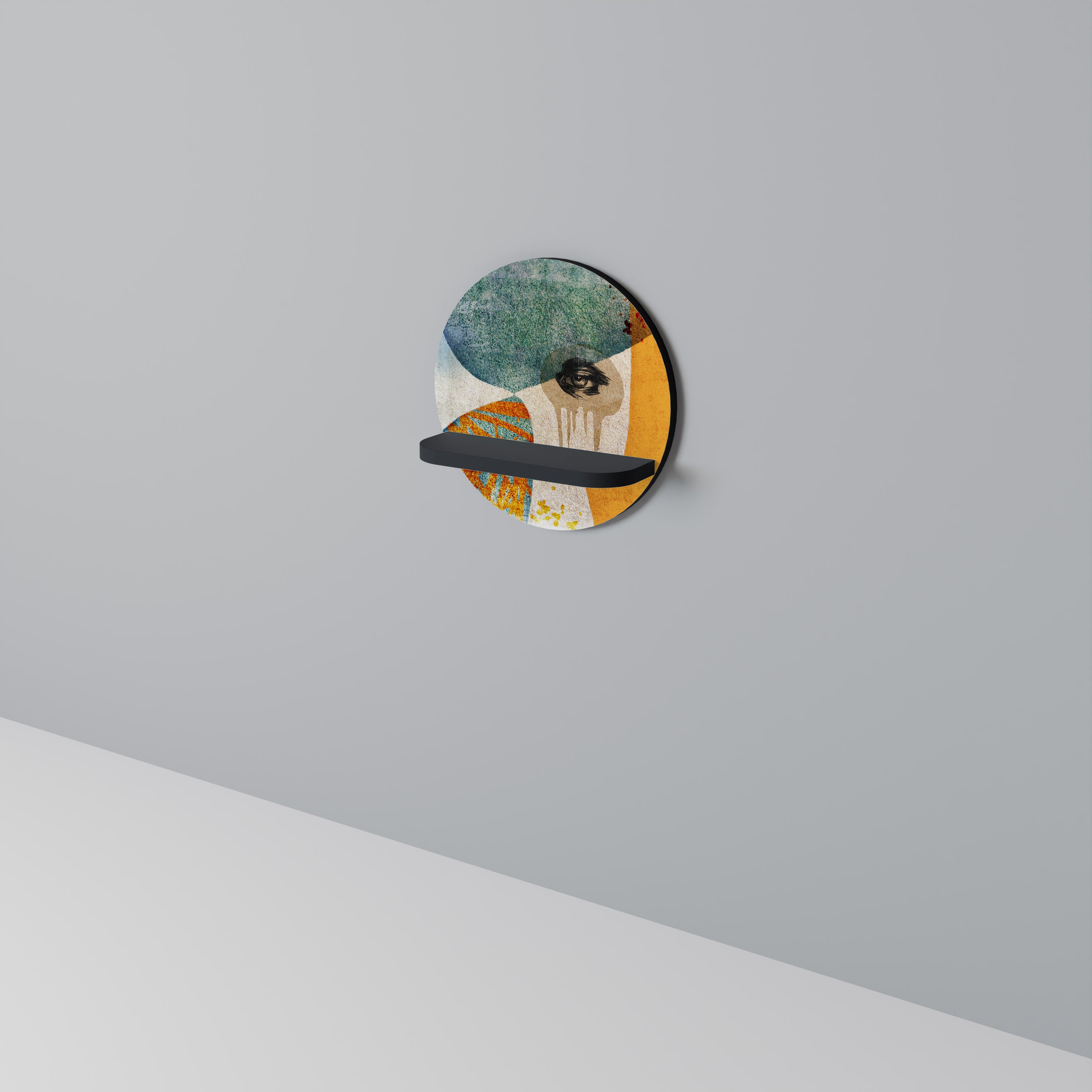 ABSTRACT FACES Art Shelf