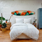 CIRCULAR RHAPSODY Dekorativní panel ve tvaru surfu