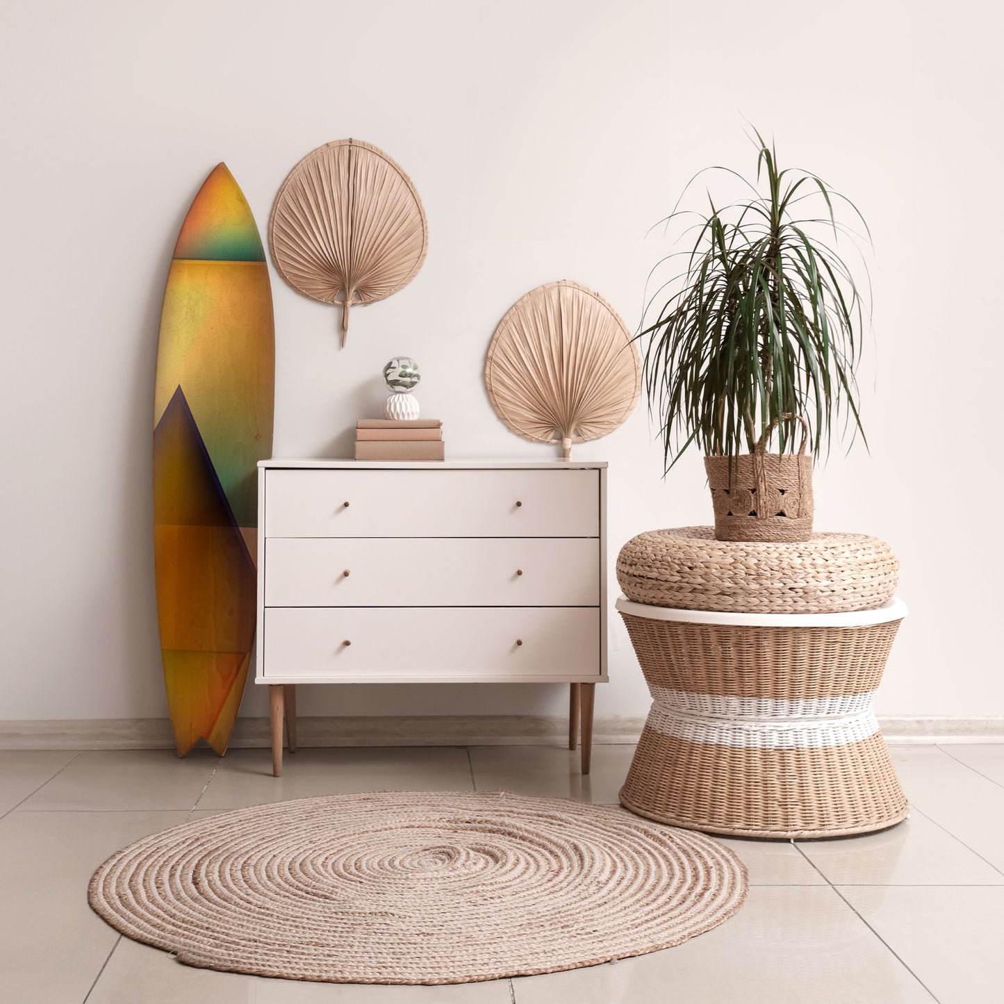 PIERCING SHARPNESS Dekorativní panel ve tvaru surfu
