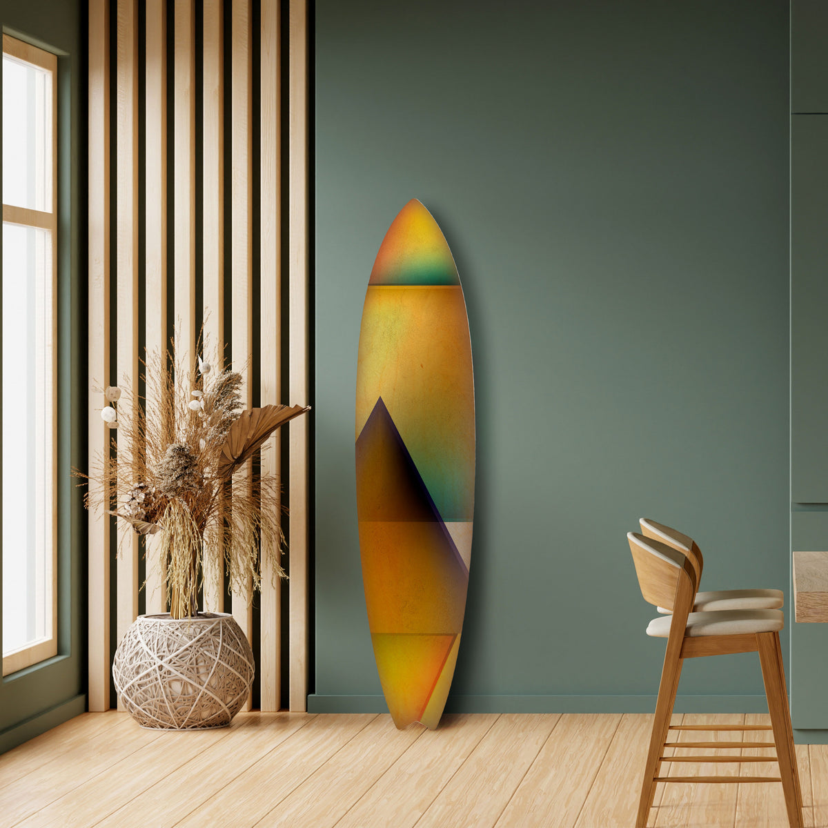 PIERCING SHARPNESS Dekorativní panel ve tvaru surfu