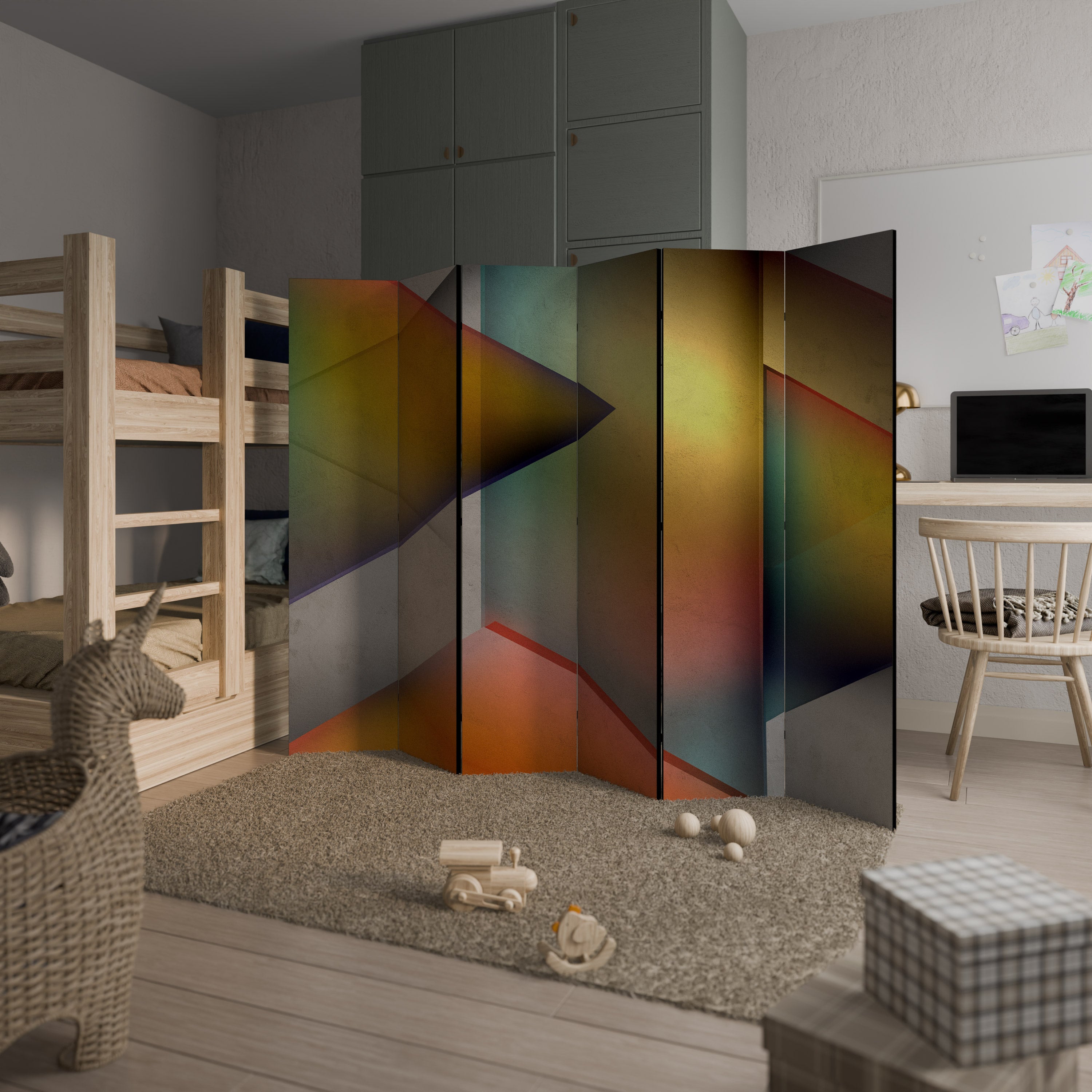 PIERCING SHARPNESS 6-Panel Room Divider