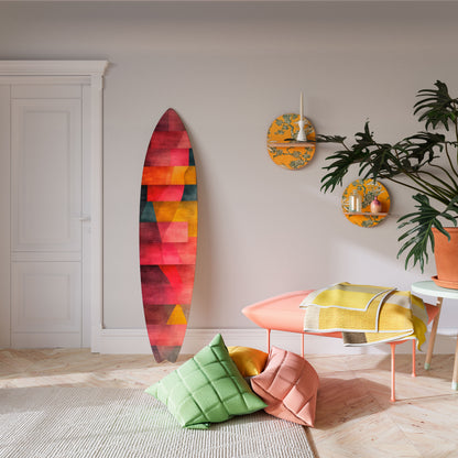 COLORFUL SOUNDS Dekorativní panel ve tvaru surfu