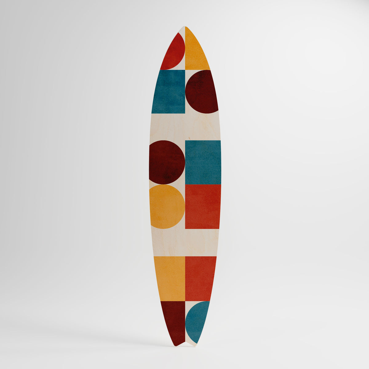 GEOMETRIC PUZZLE Dekorativní panel ve tvaru surfu