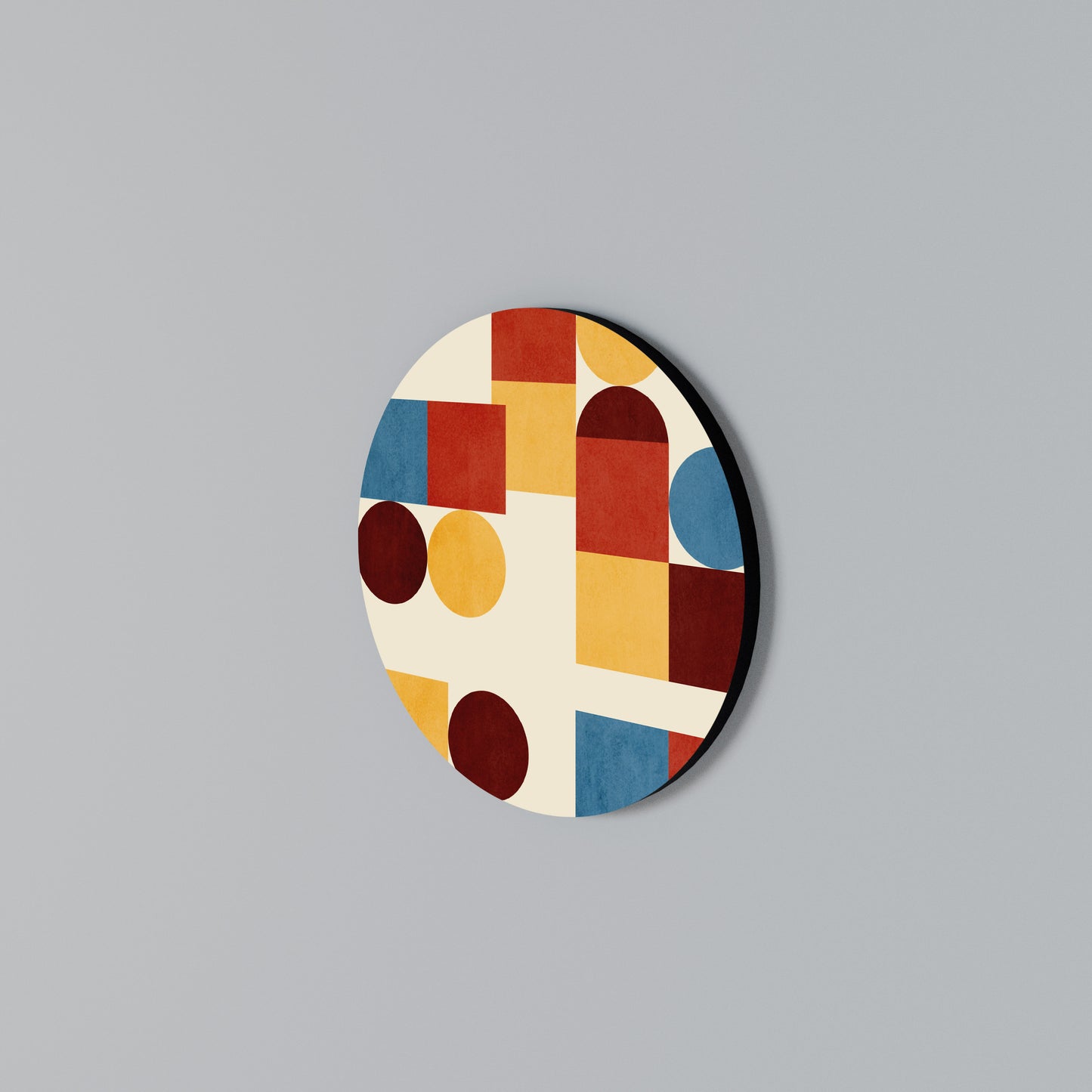 GEOMETRIC PUZZLE Kulatá nástěnná dekorace