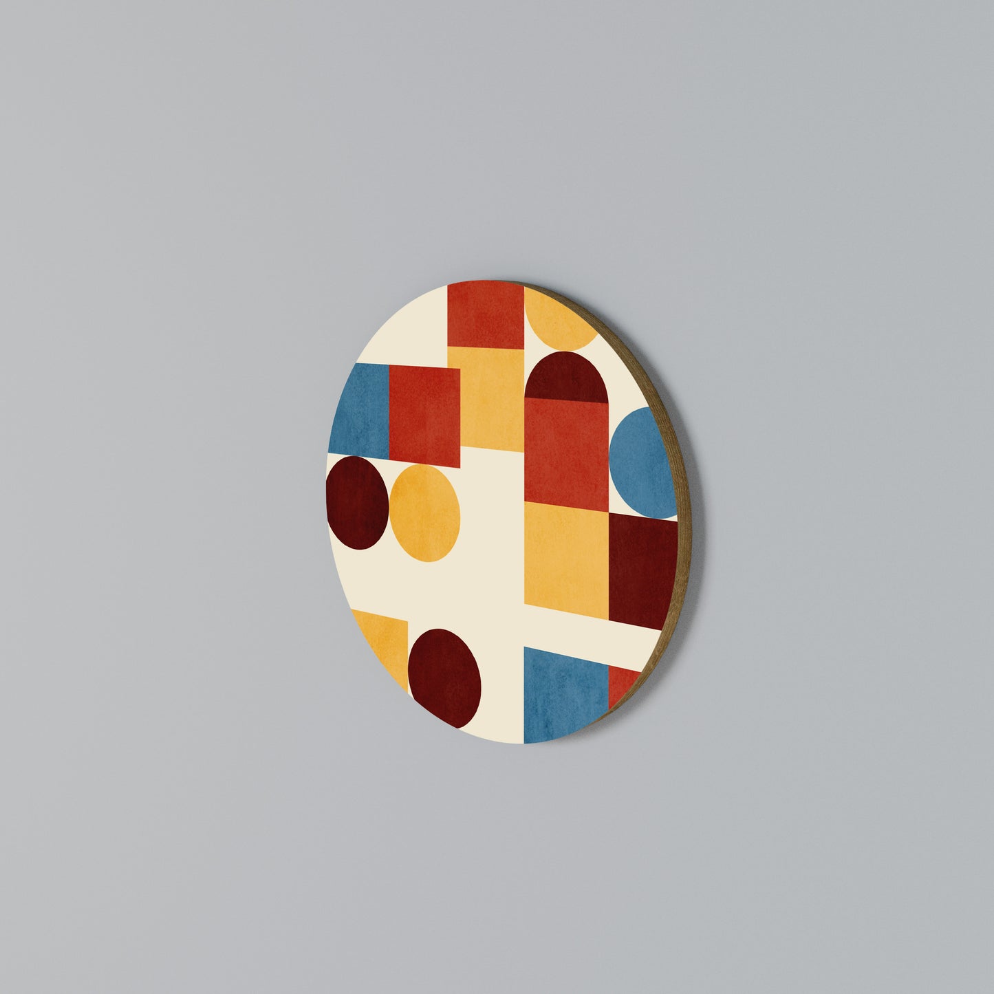 GEOMETRIC PUZZLE Kulatá nástěnná dekorace