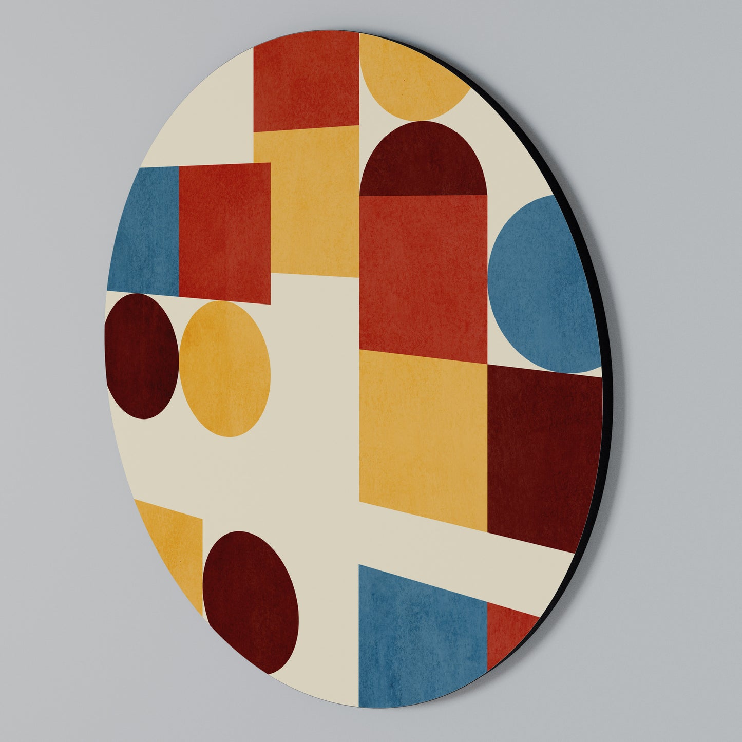 GEOMETRIC PUZZLE Kulatá nástěnná dekorace