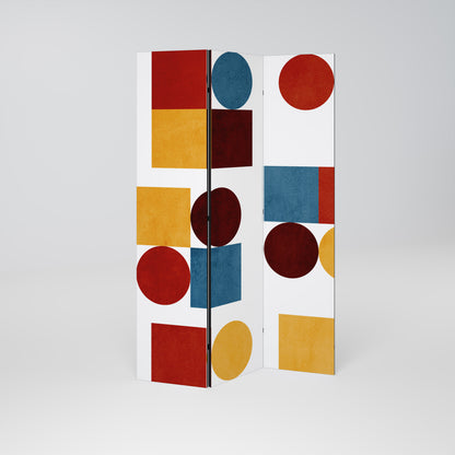 GEOMETRIC PUZZLE 3dílný paraván