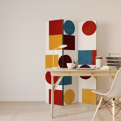 GEOMETRIC PUZZLE 3dílný paraván
