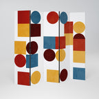 GEOMETRIC PUZZLE 5dílný paraván