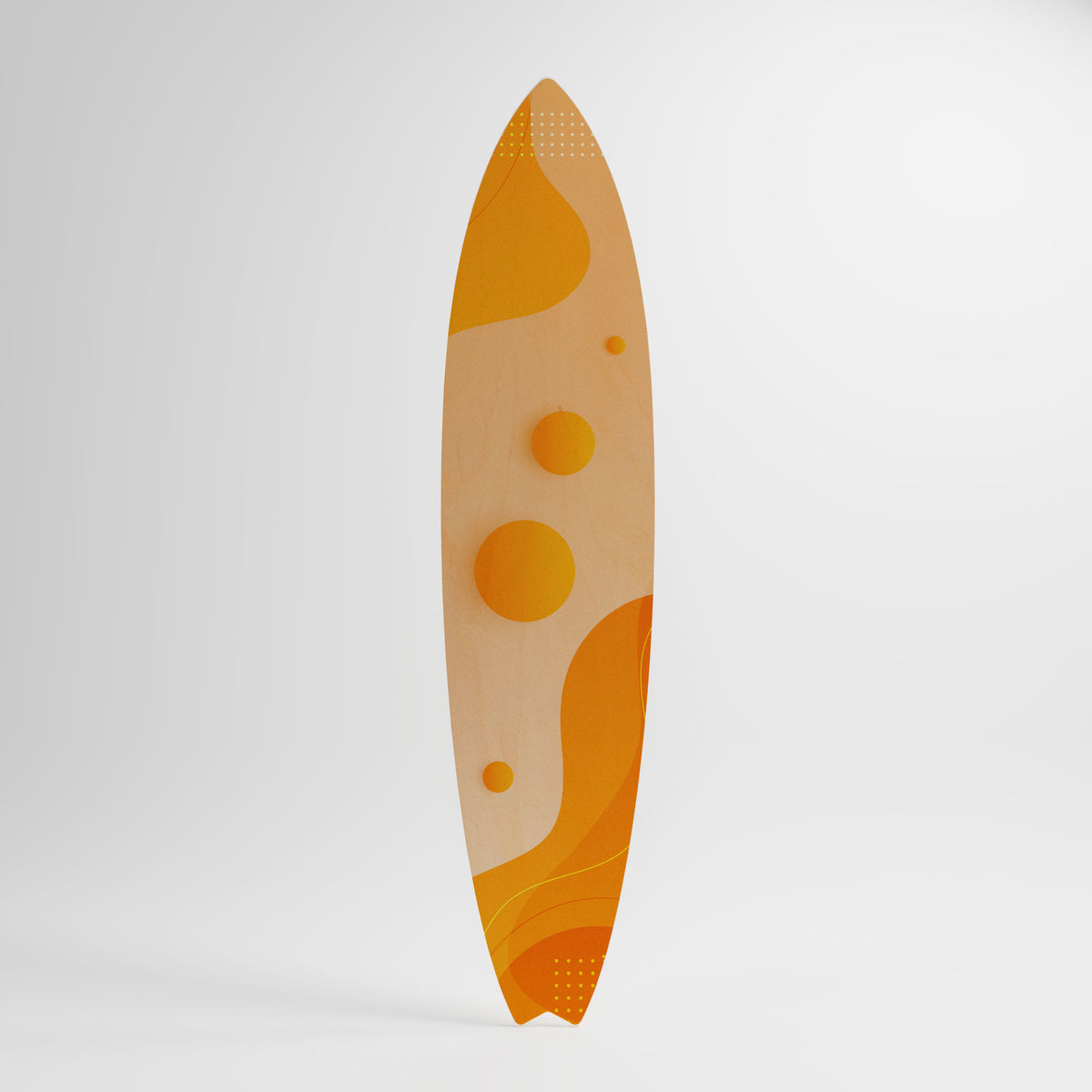 ORANGE ARRANGEMENT Dekorativní panel ve tvaru surfu