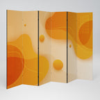 ORANGE ARRANGEMENT 6-Panel Room Divider