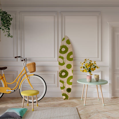 GREEN RHAPSODY Dekorativní panel ve tvaru surfu