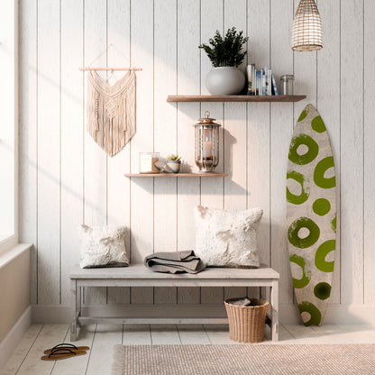 GREEN RHAPSODY Dekorativní panel ve tvaru surfu