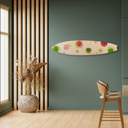 COLORFUL COSMOS Dekorativní panel ve tvaru surfu