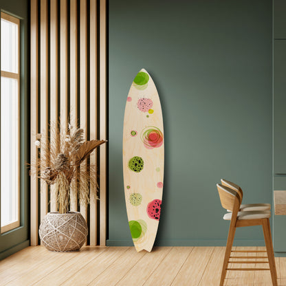 COLORFUL COSMOS Dekorativní panel ve tvaru surfu