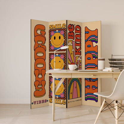 GROOVY POSTERS 4dílný paraván