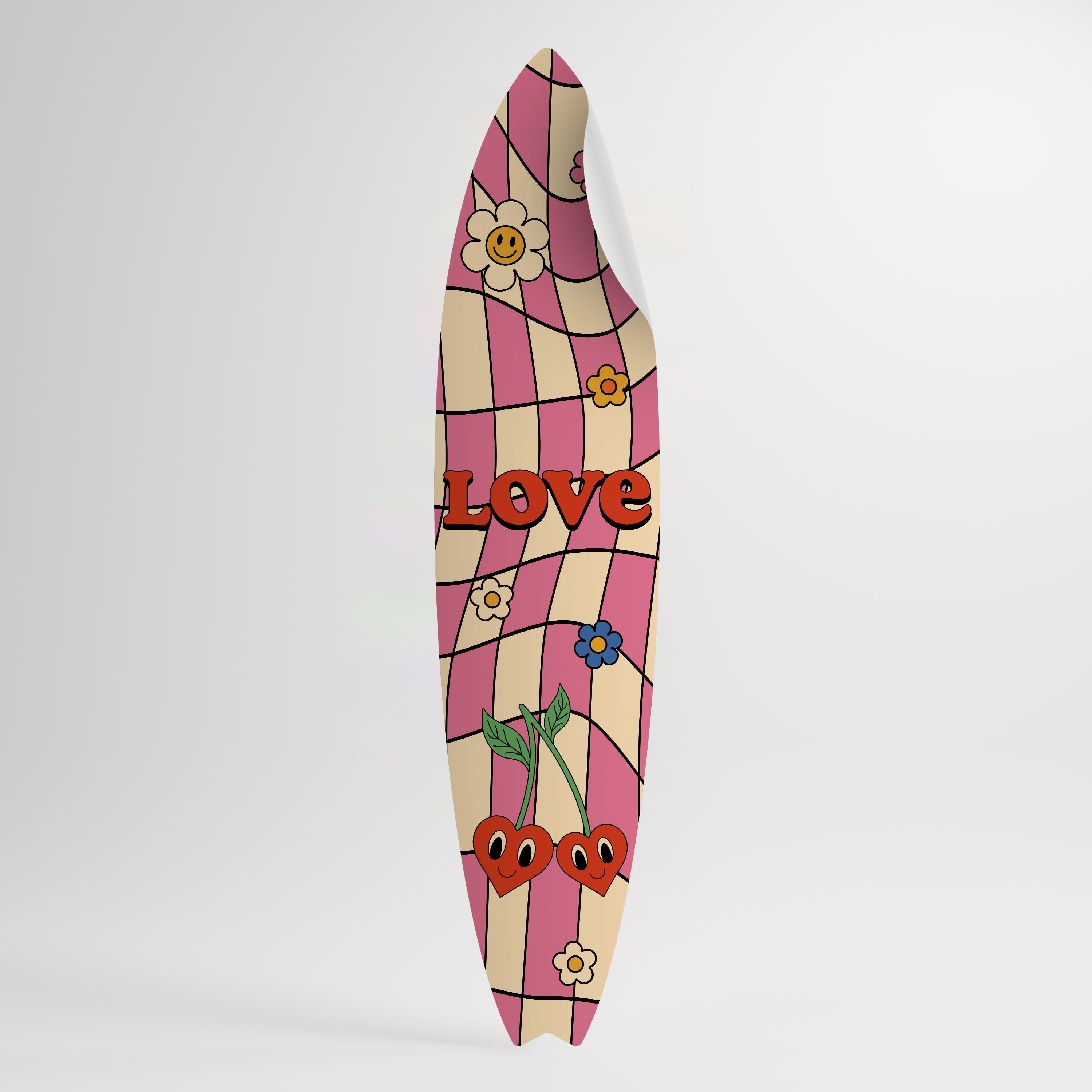 ROCKING LOVE Samolepka ve tvaru surfu