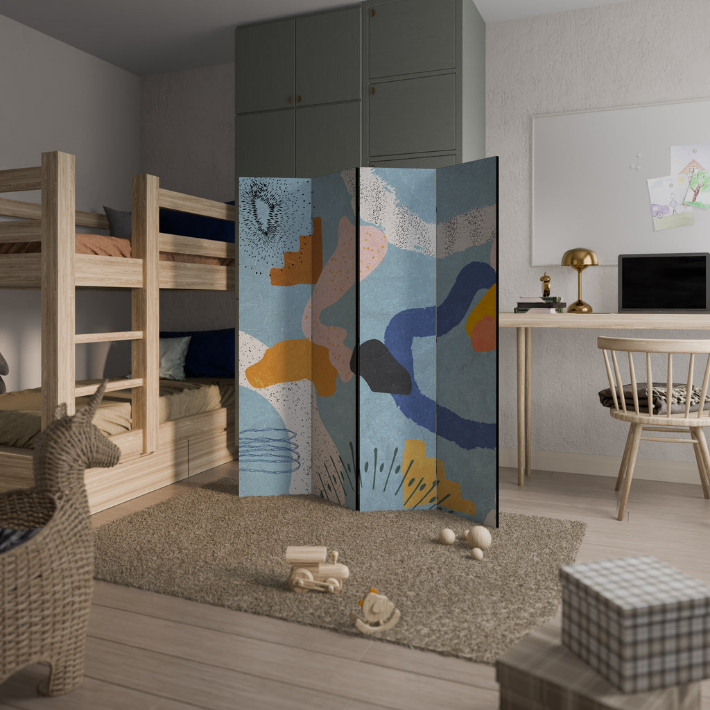 DREAMY SWIRLS 4dílný paraván