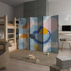 DREAMY SWIRLS 6-Panel Room Divider