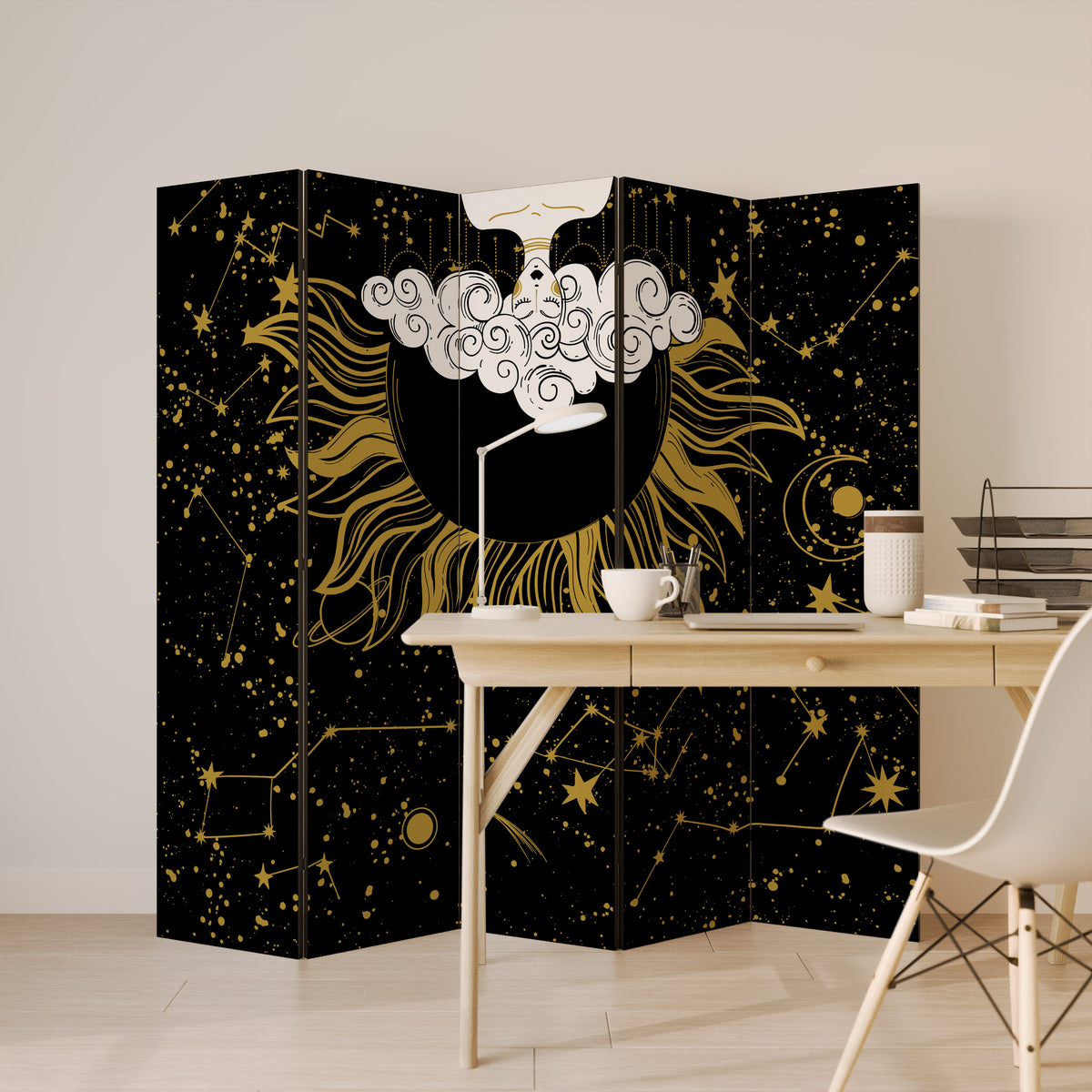 STELLAR CONSTELLATIONS 5dílný paraván