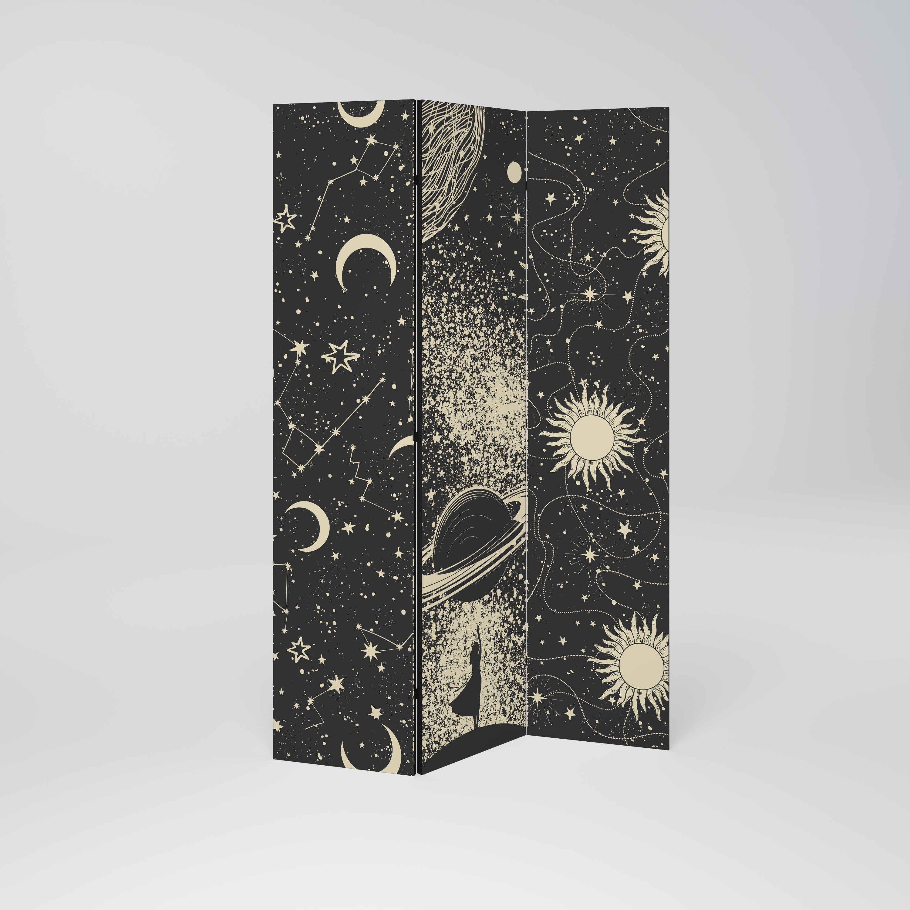 BRILLIANT UNIVERSE 3-Panel Room Divider