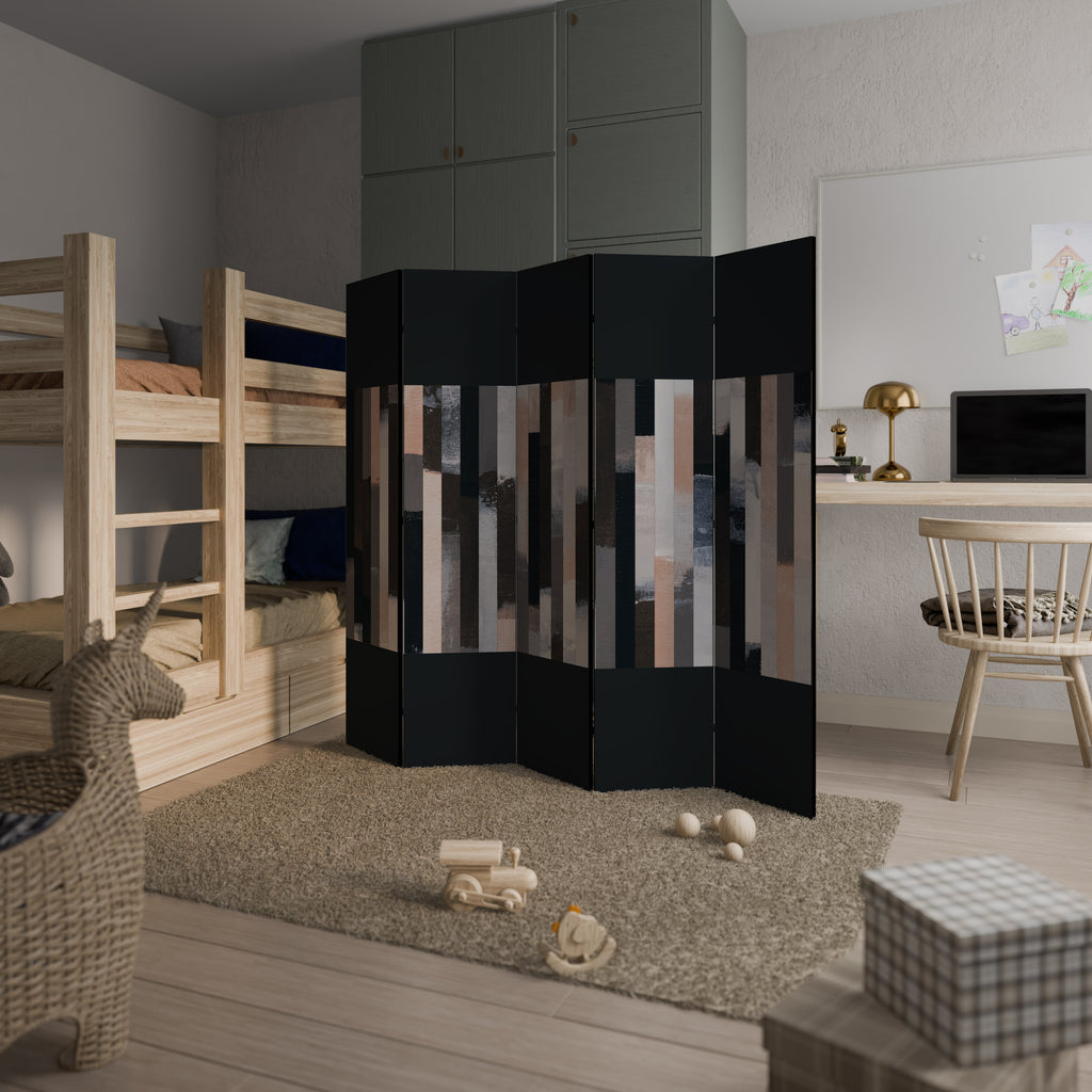 COLLAGE OF RECTANGLES 5dílný paraván