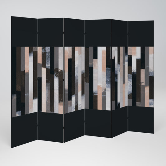 COLLAGE OF RECTANGLES 6dílný paraván