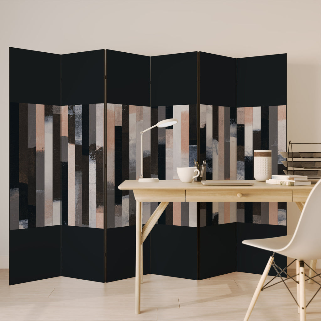 COLLAGE OF RECTANGLES 6-Panel Room Divider