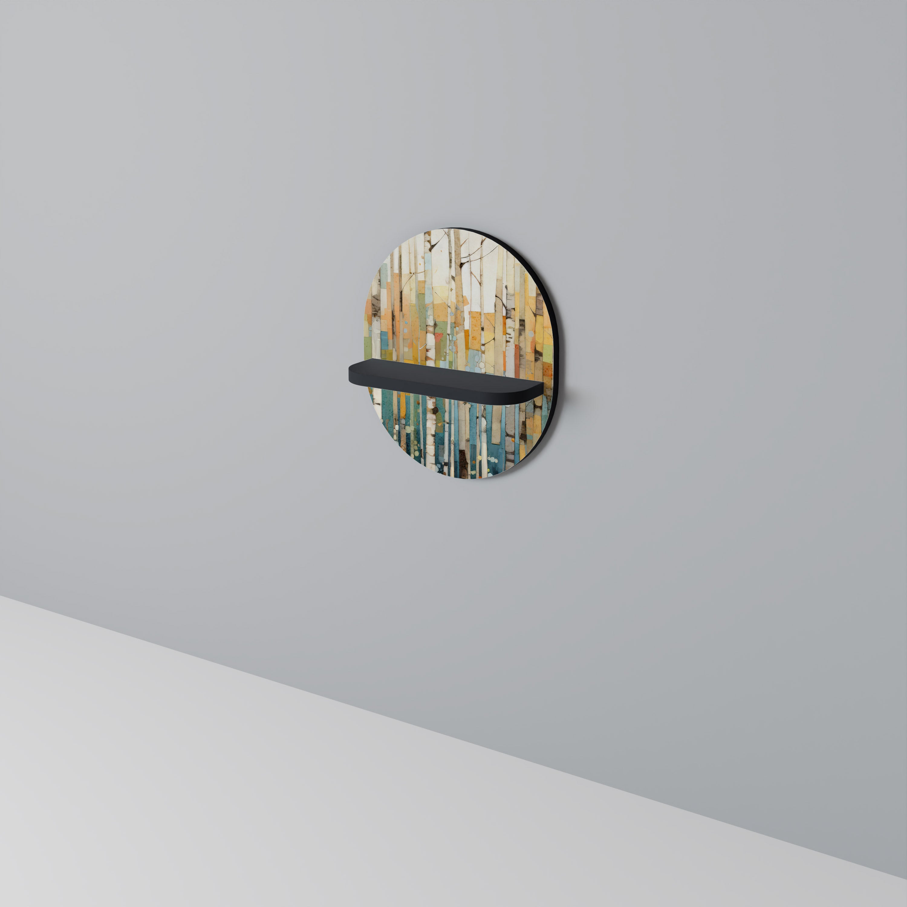 BIRCH KALEIDOSCOPE Art Shelf