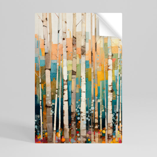 BIRCH KALEIDOSCOPE Svislý samolepicí plakát