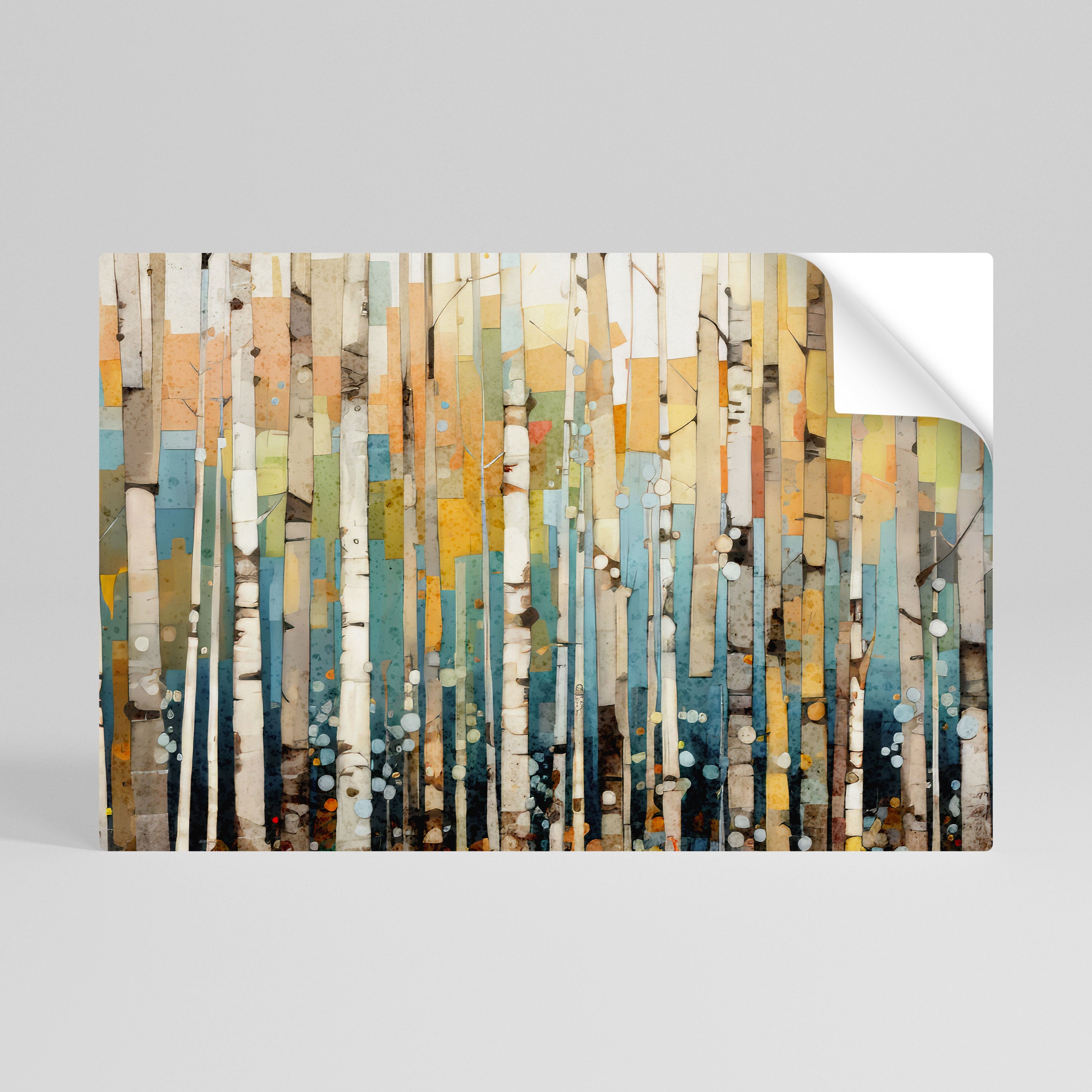 BIRCH KALEIDOSCOPE Peel and Stick Horizontal Poster