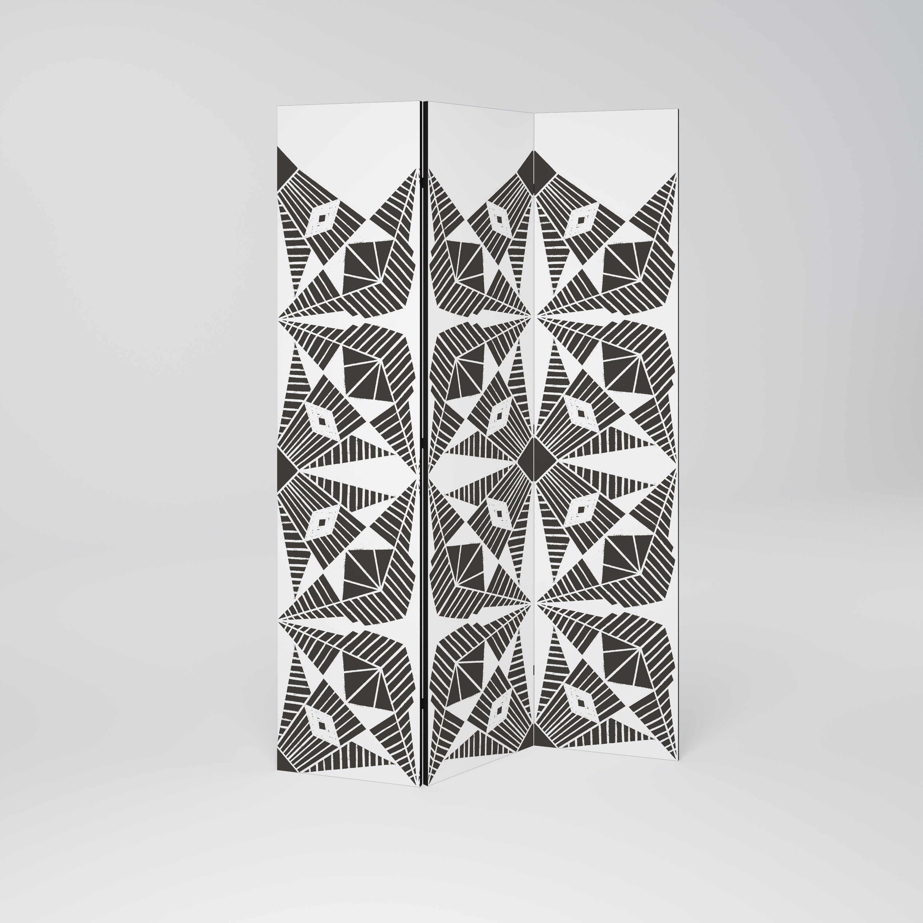 MONOCHROME NEXUS 3-Panel Room Divider