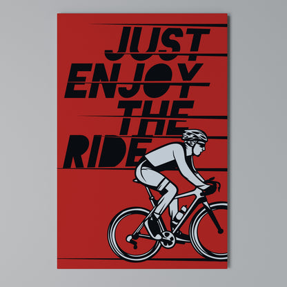 ENJOY THE RIDE Vertical Canvas Print