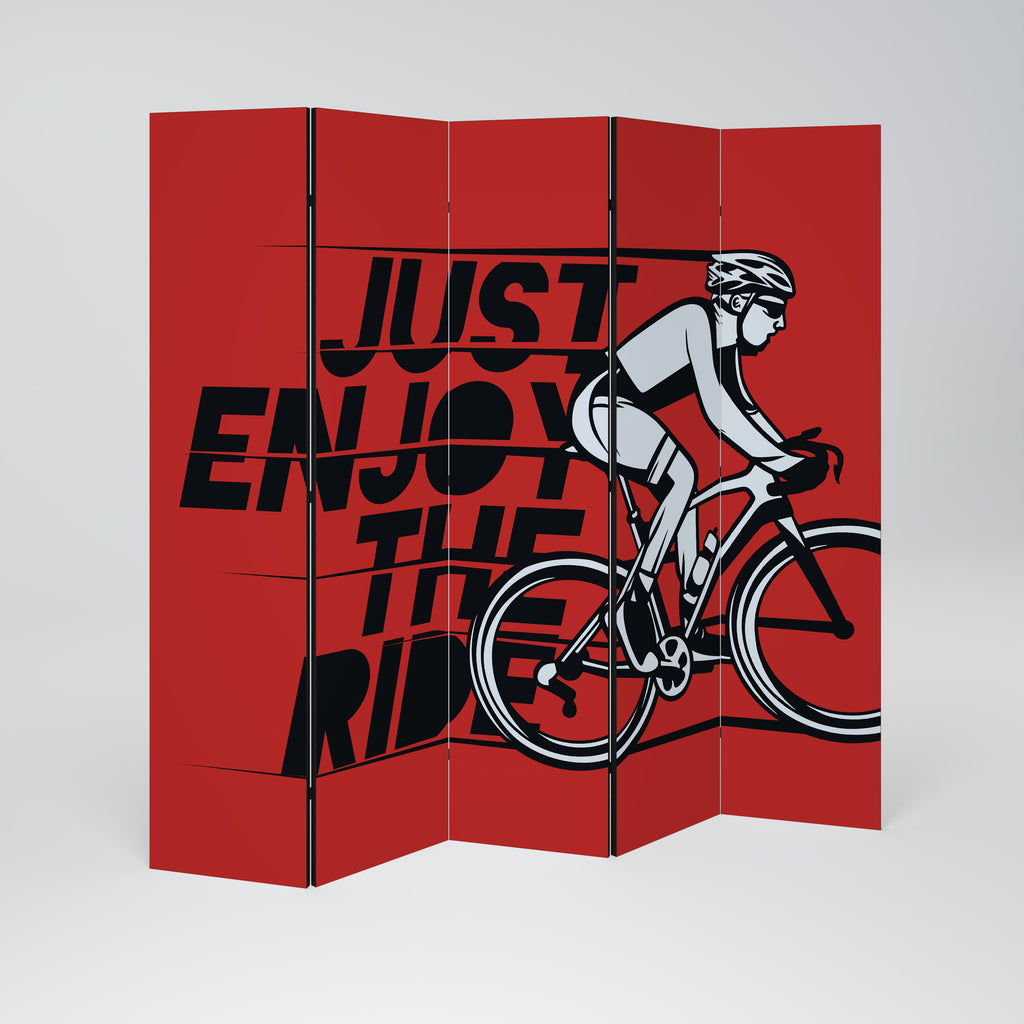ENJOY THE RIDE 5dílný paraván