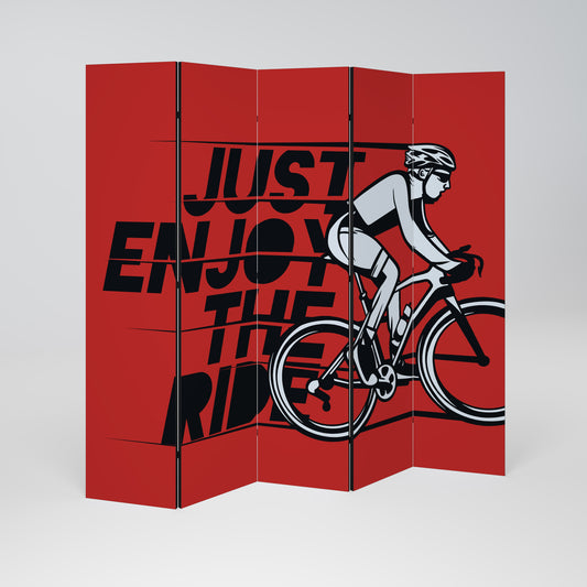 ENJOY THE RIDE 5dílný paraván