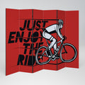 ENJOY THE RIDE 6-Panel Room Divider
