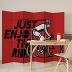 ENJOY THE RIDE 6-Panel Room Divider