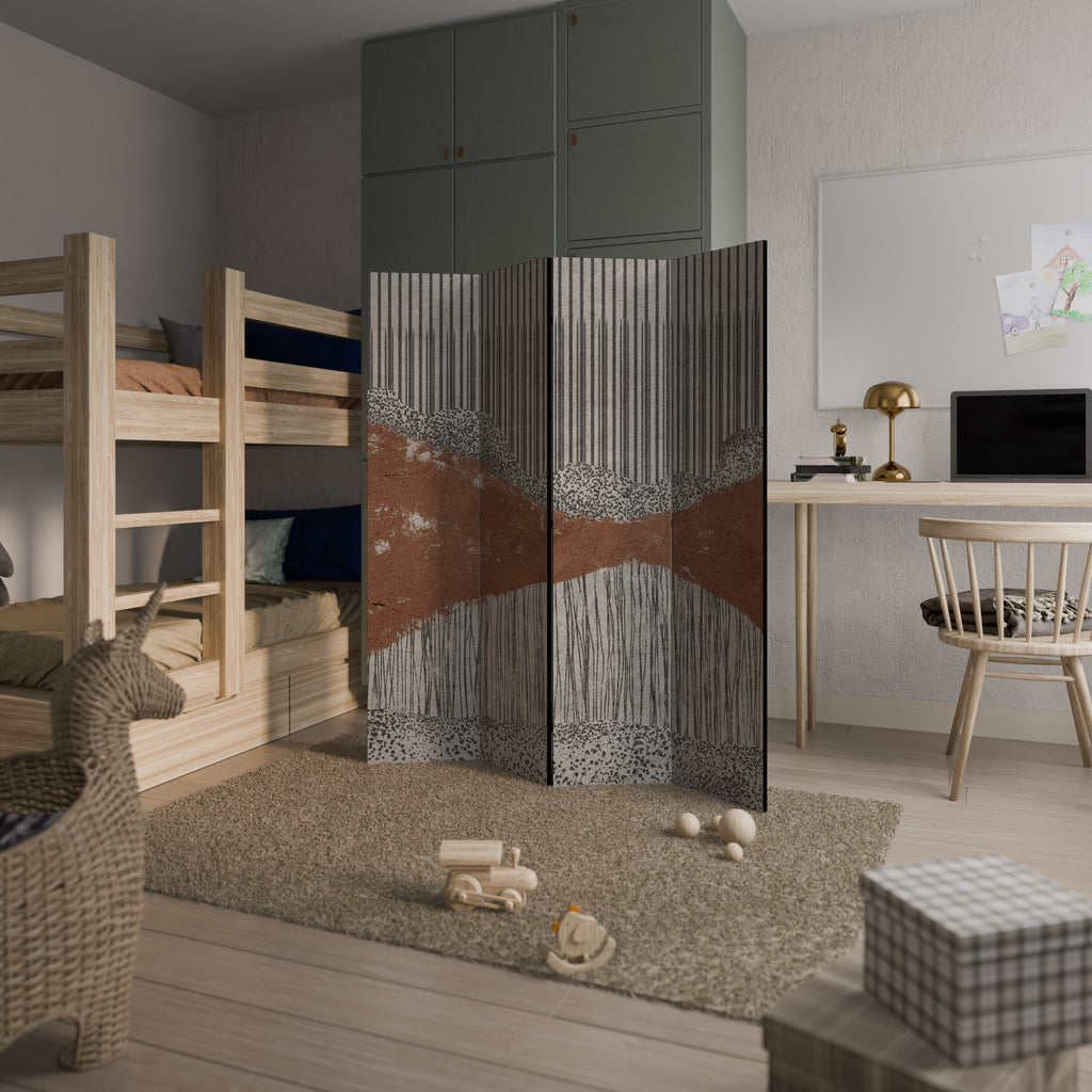 STRIPED TERRAIN 4dílný paraván