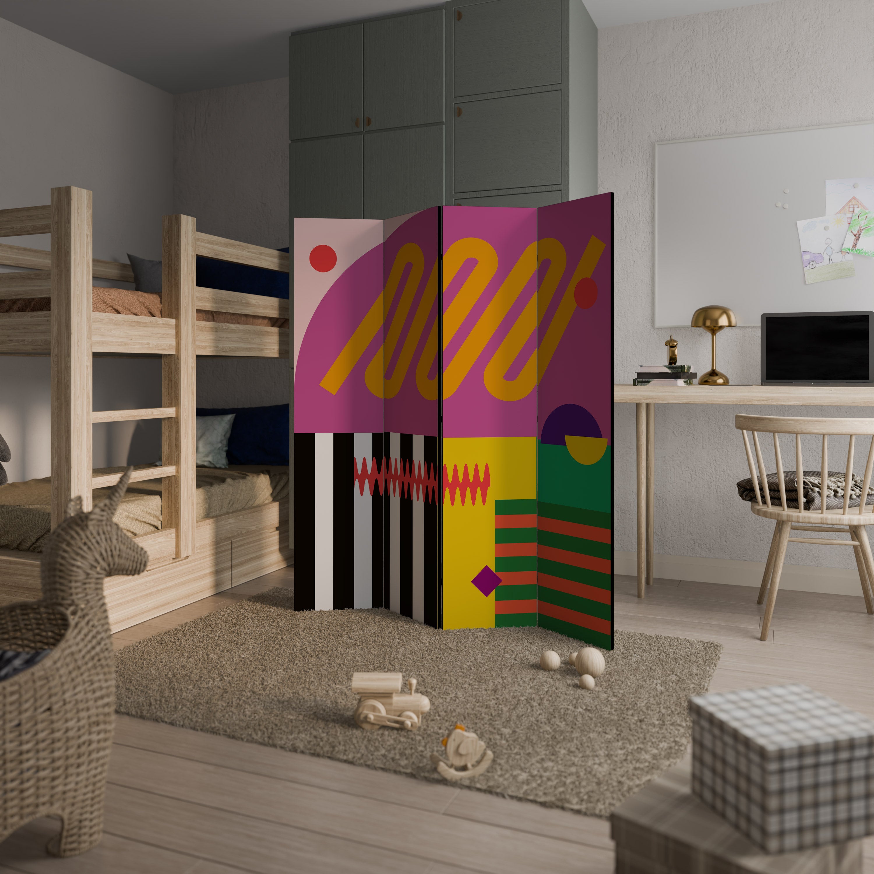 VIVID ART 4dílný paraván