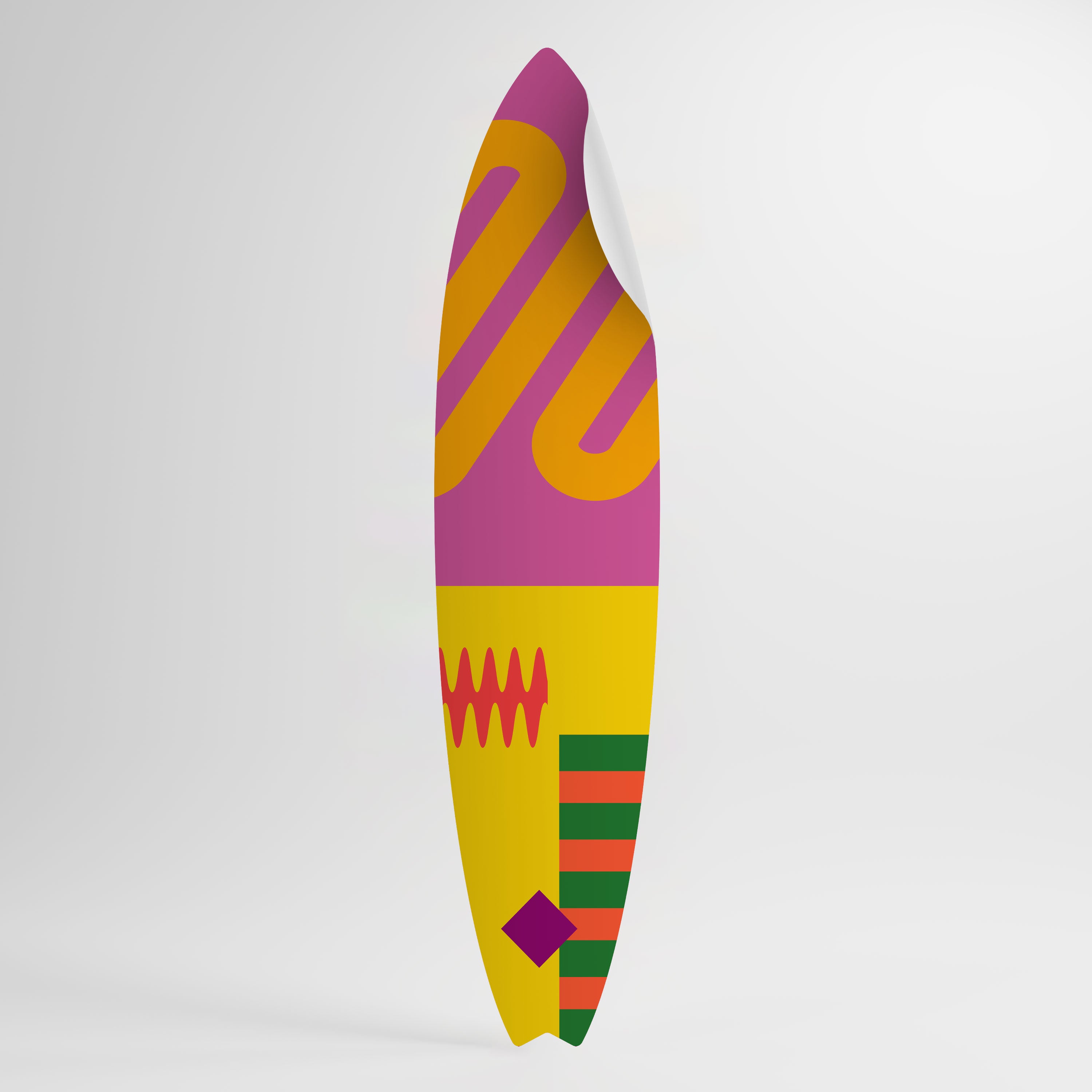 VIVID VIBRATIONS Samolepka ve tvaru surfu
