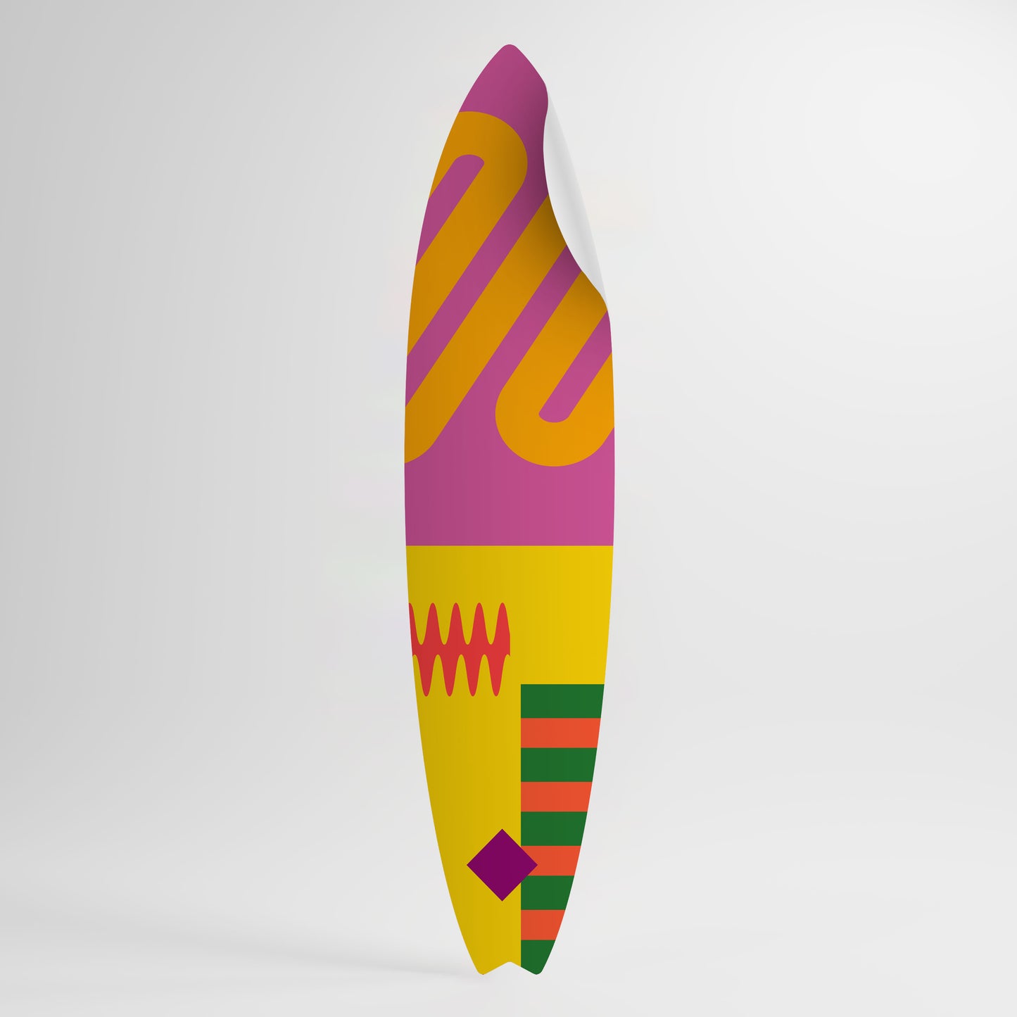 VIVID VIBRATIONS Samolepka ve tvaru surfu