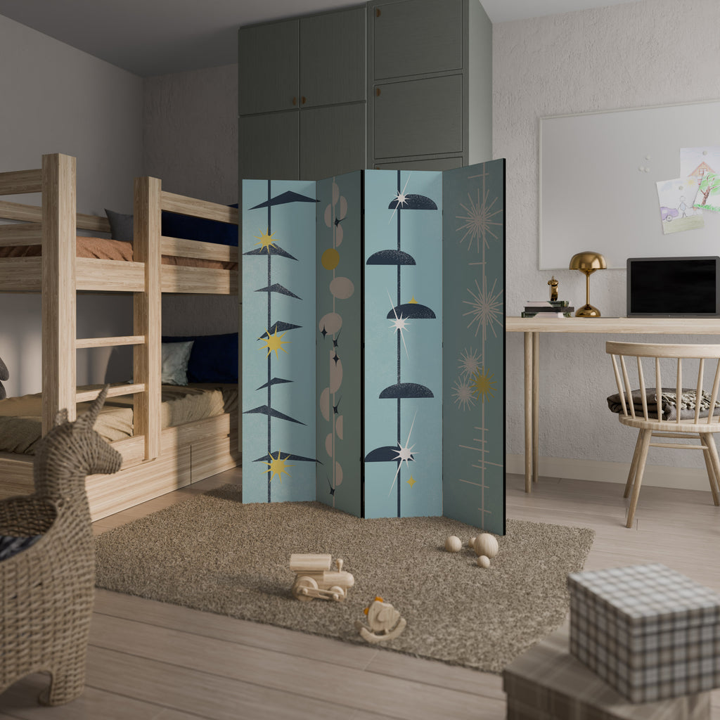 PATHS TO HAPPINESS 4dílný paraván