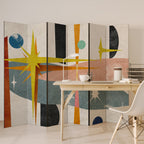 INTERSTELLAR VIBES 6-Panel Room Divider