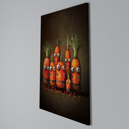CUTE OR SCARY Vertical Canvas Print