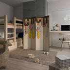 COLORFUL STRINGS 4dílný paraván