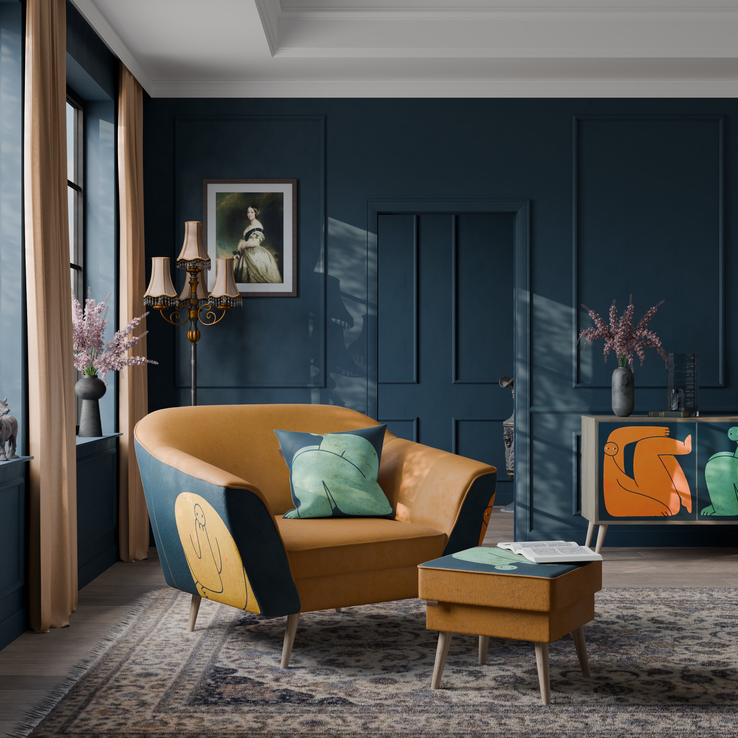 TOGETHER BUT SEPARATELY AURORA Armchair