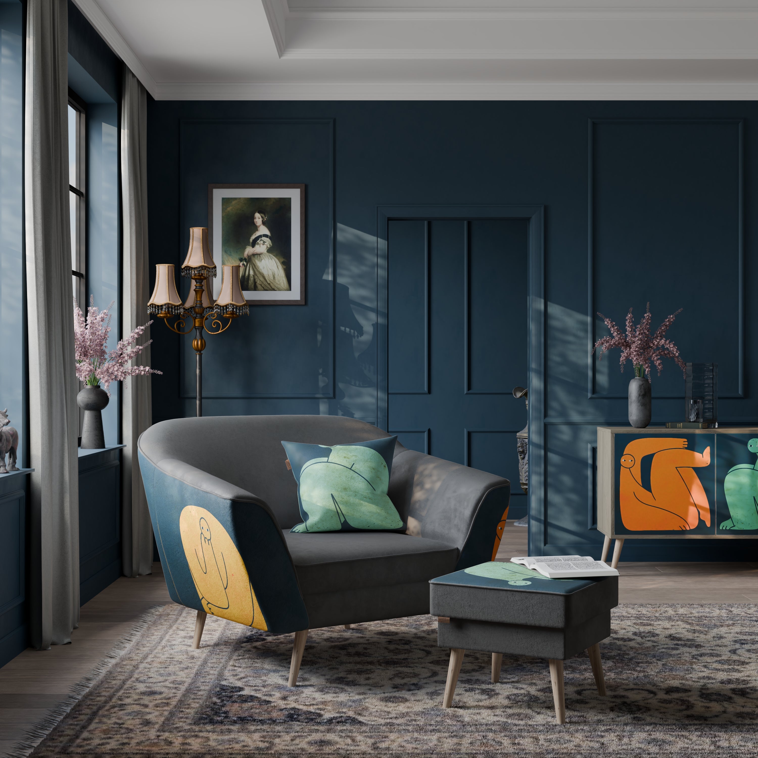 TOGETHER BUT SEPARATELY AURORA Armchair